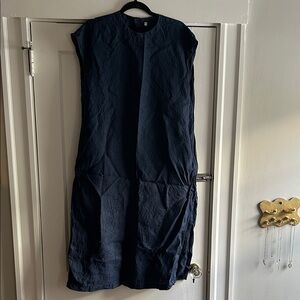 Muji Women’s Navy 100% Hemp Dress